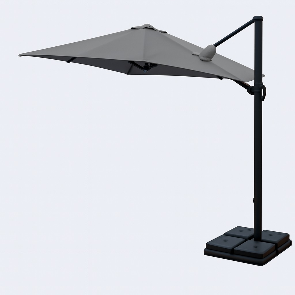 چتر پایه دار لوتوس - پارچه نانو آبگریز طوسی چتر پایه دار لوتوس - پارچه نانو آبگریز طوسی