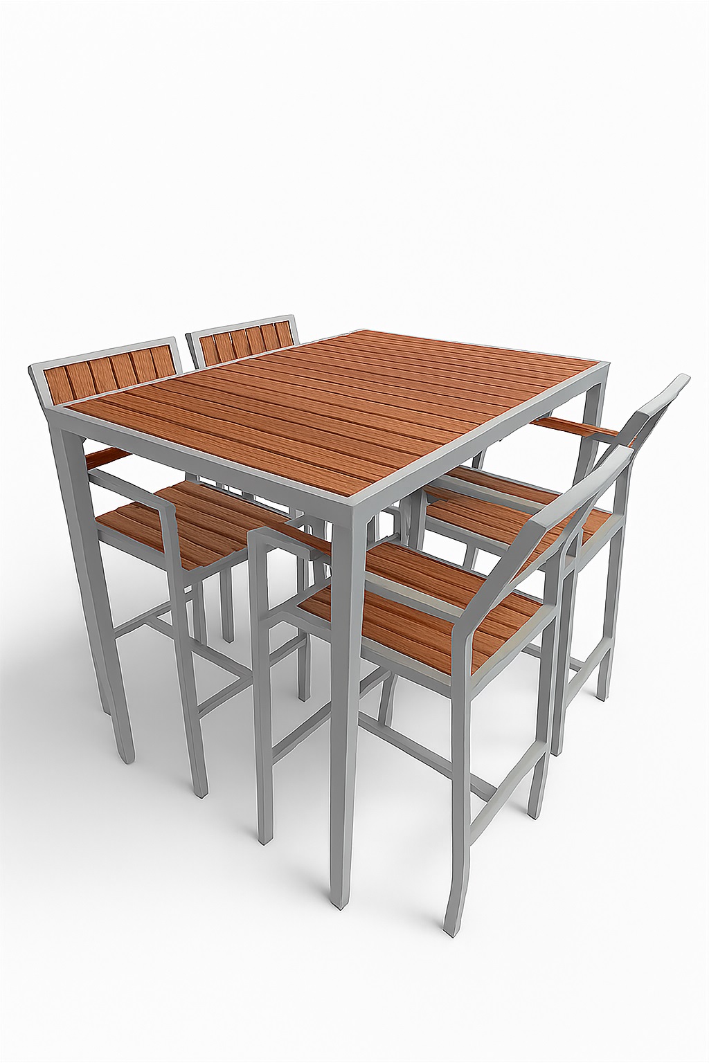 میز وصندلی ترموود - طوسی گرافیتی