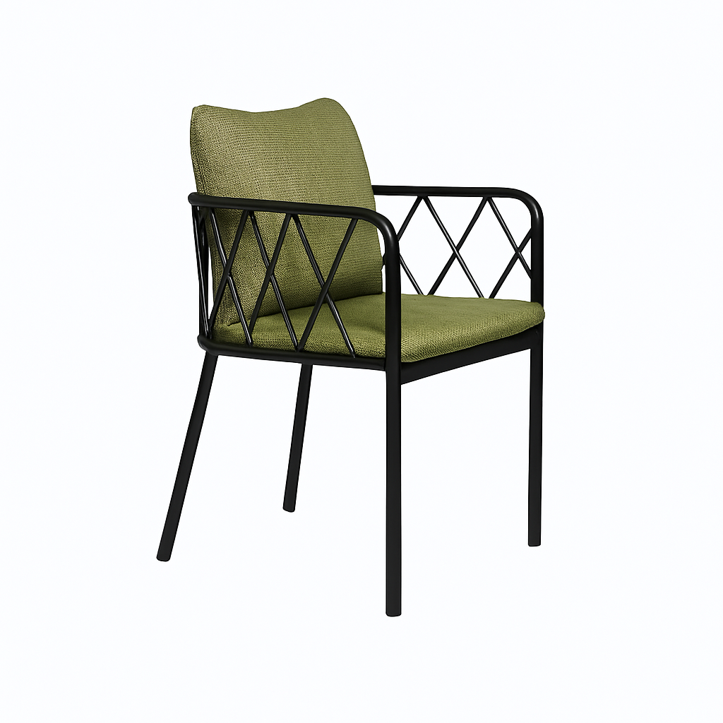 صندلی باغی راس - پارچه نانو آبگریز طوسی - تصویر 3