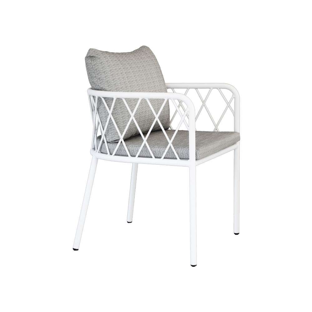 صندلی باغی راس - پارچه نانو آبگریز طوسی - تصویر 2