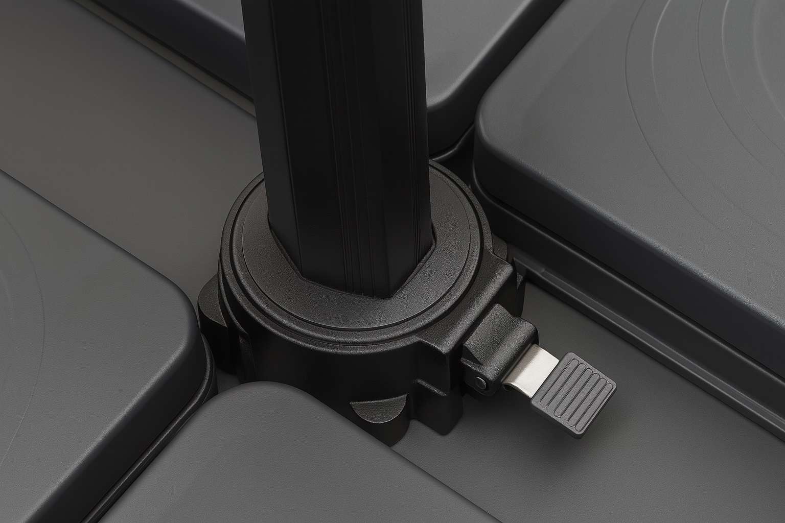 چتر پایه دار لوتوس - پارچه نانو آبگریز طوسی - تصویر 7 چتر پایه دار لوتوس - پارچه نانو آبگریز طوسی - تصویر 7