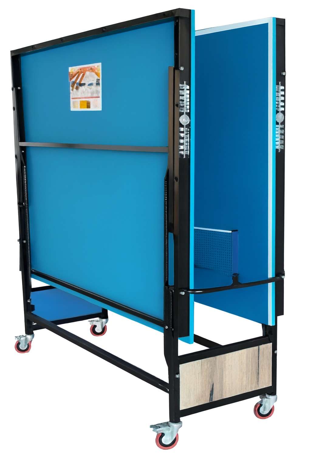 میزپینگ پنگ چرخدار نئوپان در دو مدل کشوئی وساده 105-104 - چرخ دار - تصویر 1