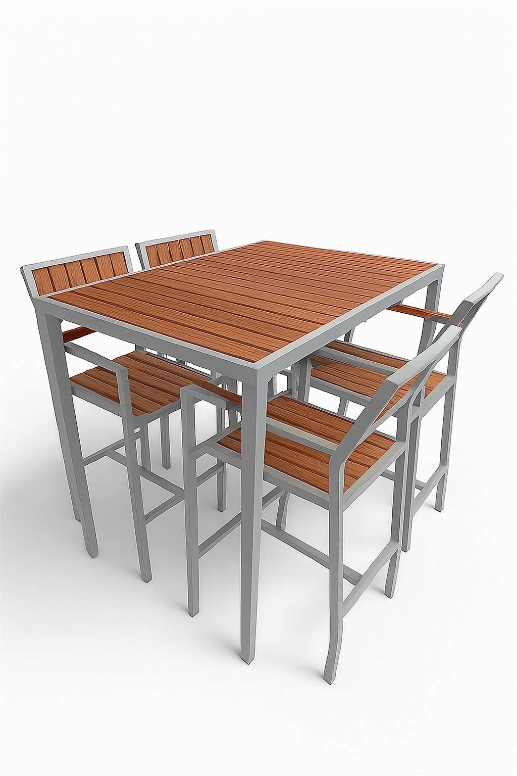 میز وصندلی ترموود - طوسی گرافیتی - تصویر 1