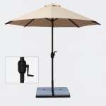 چتر پایه دار آرسایا - پارچه نانو آبگریز طوسی - تصویر 1