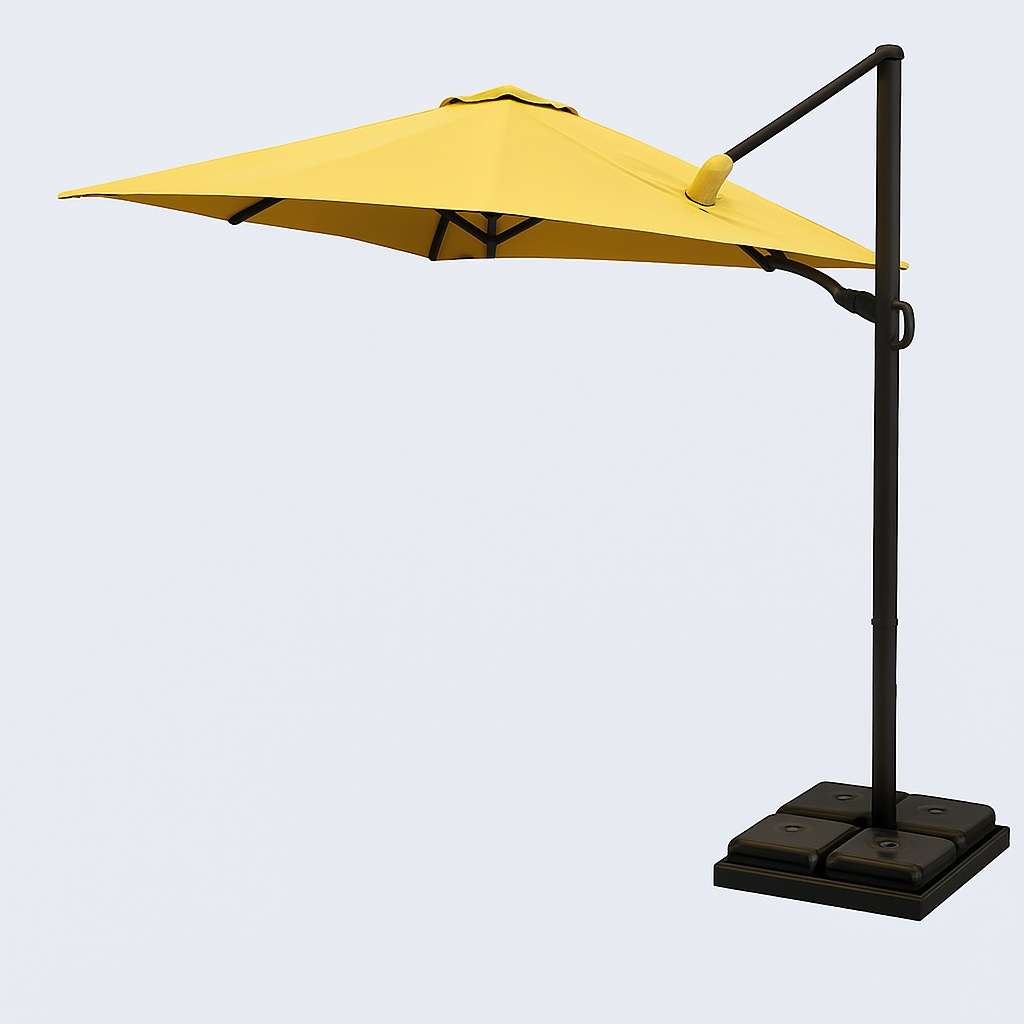 چتر پایه دار لوتوس - پارچه نانو آبگریز طوسی - تصویر 2 چتر پایه دار لوتوس - پارچه نانو آبگریز طوسی - تصویر 2