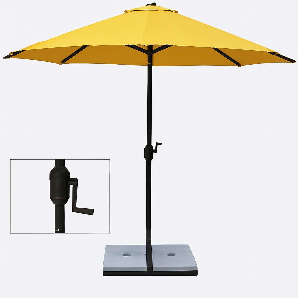 چتر پایه دار آرسایا - پارچه نانو آبگریز طوسی - تصویر 5